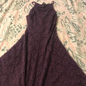 Purple lace dress